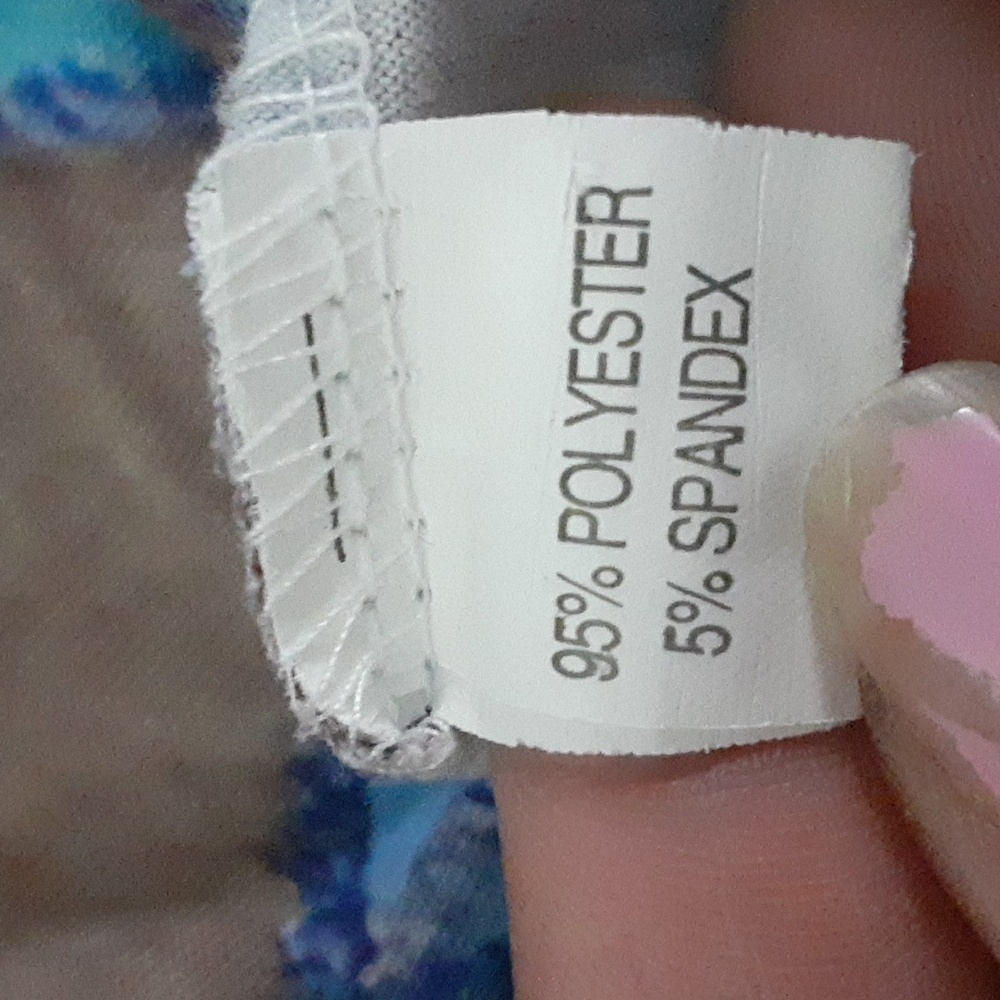 Women's Muticolor Colorblock Sycadelic Mid Zip PullOver Sweater Top Size XL - Picture 4 of 4